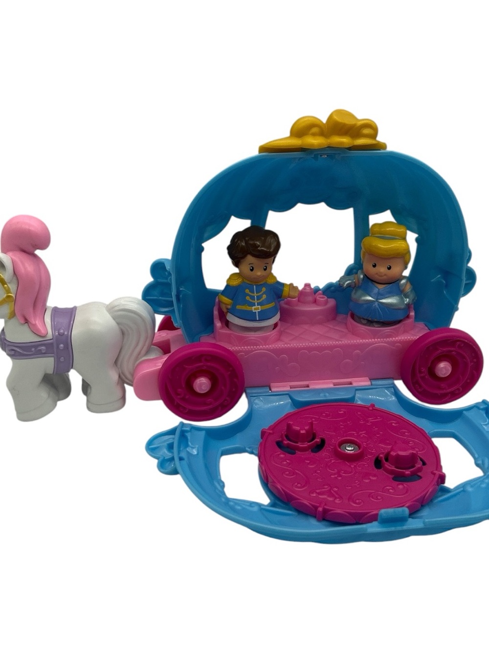 Fisher-Price Little People Disney Princess Cinderella’s Dancing Carriage Coach - Picture 3 of 13